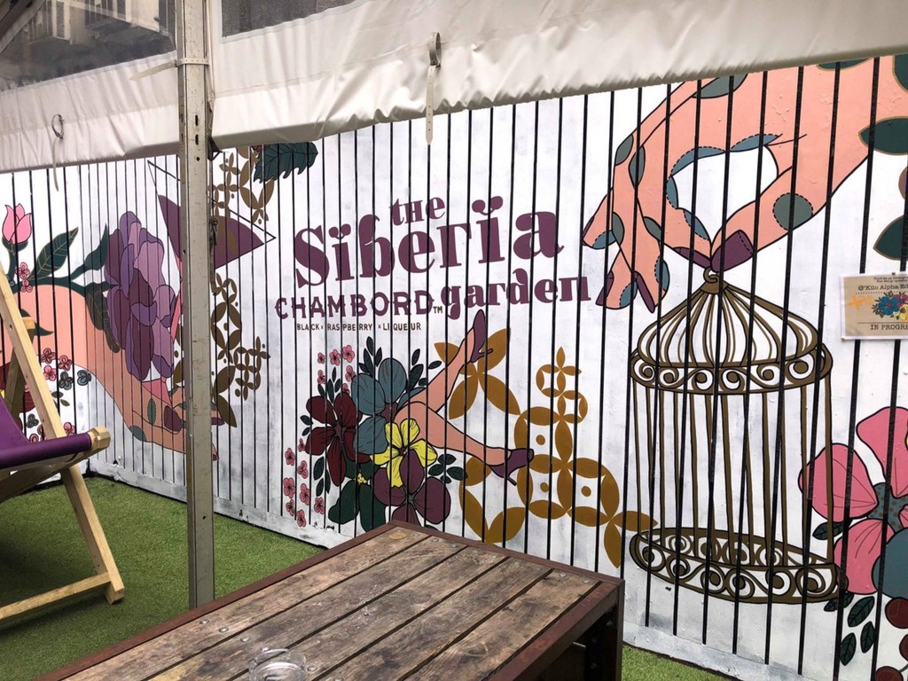 Siberia Bar's beer garden is popular in Aberdeen